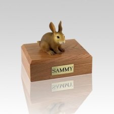 Brown Small Rabbit Cremation Urn